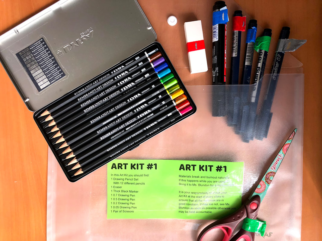 Class Art Kits | Student Responsibility of Supplies